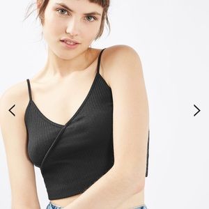 Top shop navy wrap top